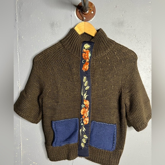 Anthropologie made by Field of Flowers Wool Cardigan. Size Small - Picture 1 of 6